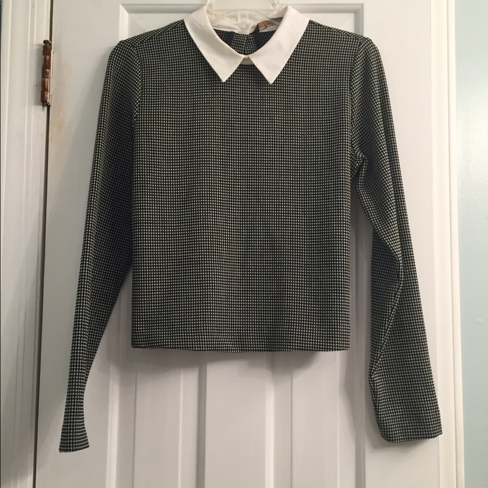 Zara blouse with Peter Pan collar